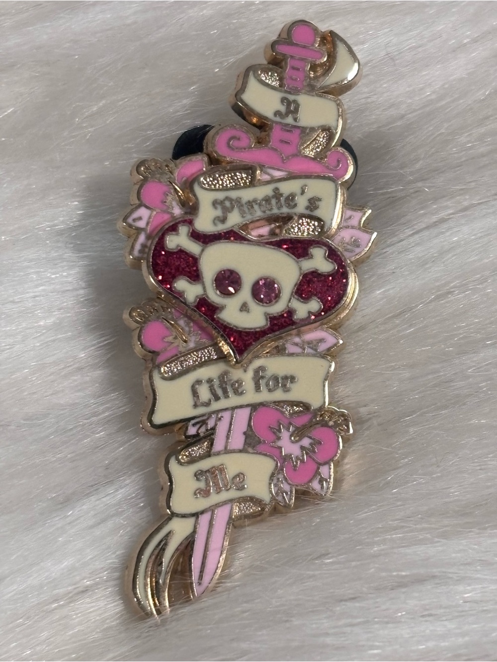 Disney Pin Pirates Of The Caribbean Pink Trading Disney Pirates Life For Me